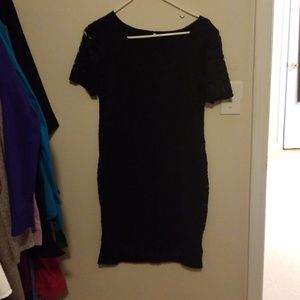 Black maternity dress